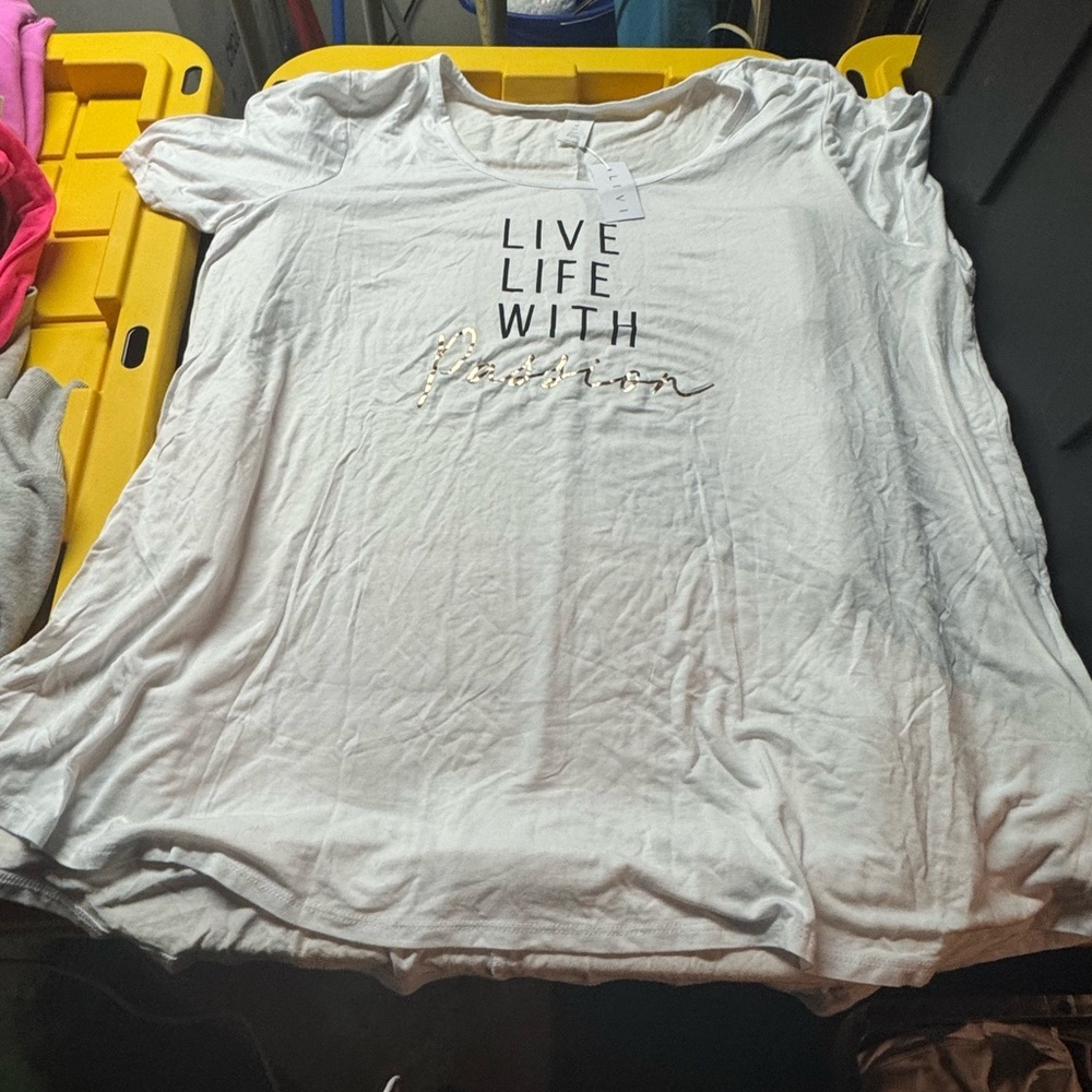 White Livi Active Graphic T-Shirt